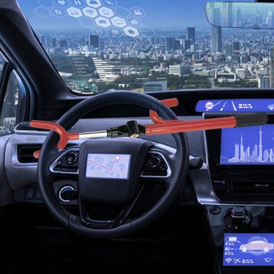 Car Steering Wheel Lock U-Shaped Adjustable Car Anti Theft Safety Lock