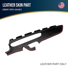 Fits 12-14 Chevrolet Camaro Leather Dash Trim Cover Red Stitch