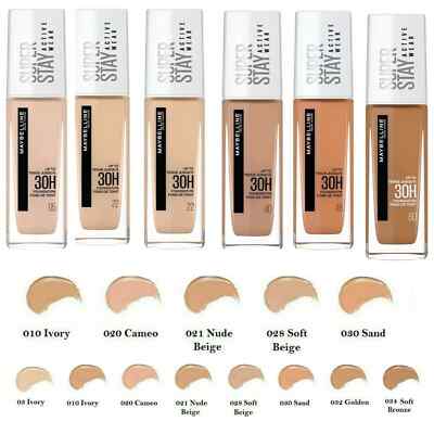Maybelline SuperStay Active Wear Foundation 30H langanhaltend neu - alle Farbtöne