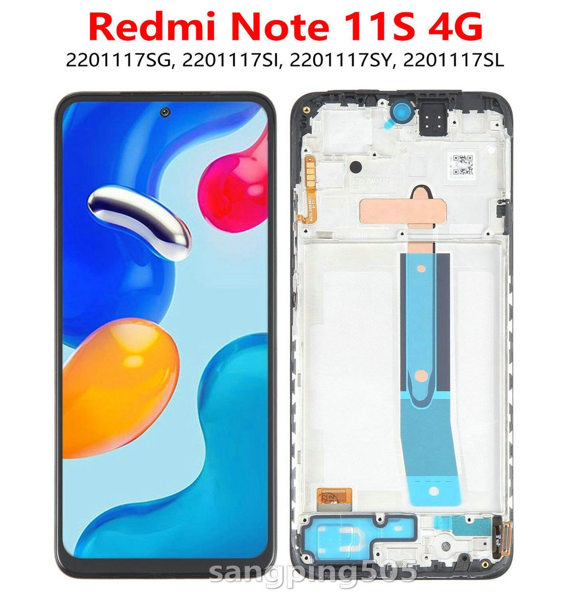 Écran LCD Tactile Pour Xiaomi Redmi Note 11S 4G - 6,43 Pouces - Remplacement Neuf