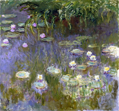CLAUDE MONET Art Painting Poster or Canvas Print ''Water Lilies'' 1922
