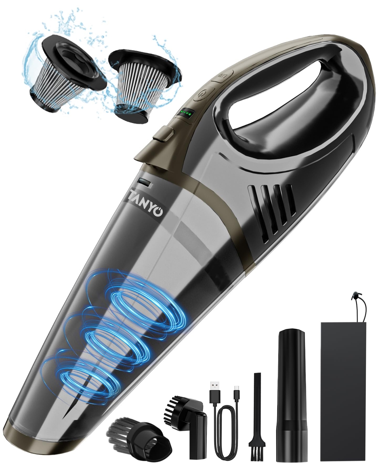 Handheld Vacuum Cordless Rechargeable, Car Vacuum Cleaner Portable Cordless15...