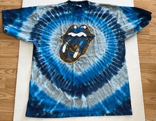 Rolling Stones 2005 Shirt XL unworn Original Psychedelic Tie Dye Vintage