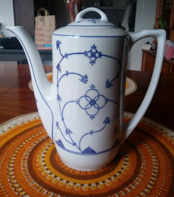 Indisch Blau Jäger Eisenberg Porzellan Kanne für 750 ml H. ca. 22 cm