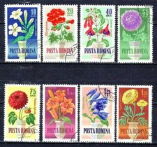 Flora - Flowers Romania 1964 (151) Yvert No. 1993 To 2000 Canceled Used