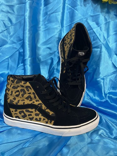 mens vans leopard print