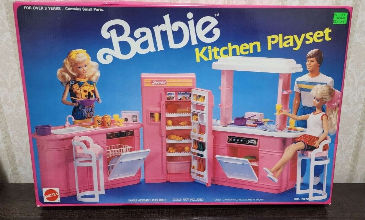 Vtg Barbie Kitchen Playset 1990 Mattel Arco New In Box eBay