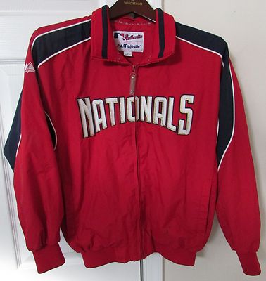 MLB Washington Nationals Full Zip Jacket by Majestic Size Youth