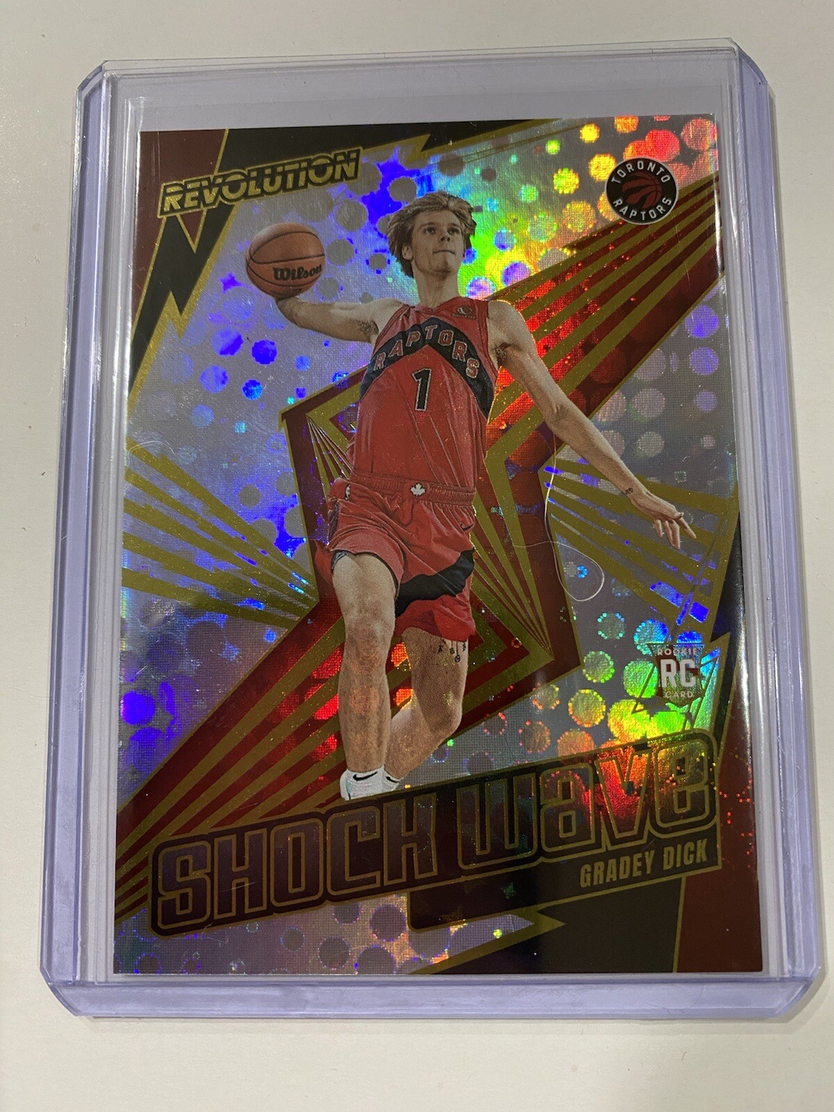 2023-24 Panini Revolution Gradey Dick Shock Wave RC #12 Raptors