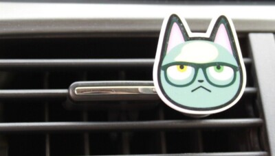 Raymond Cat Animal Crossing Car Air Vent Clip Essential Oil Diffuser ...