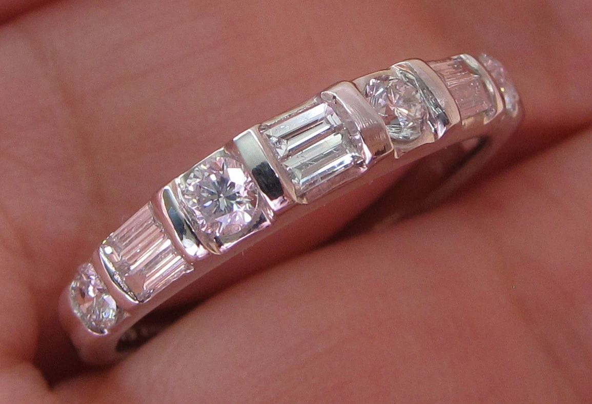 New Kay Jewelers Sz7.25 14K 1 2ct Diamond Stackable Wedding Band