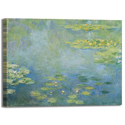 Monet Seerosen 40 Design Bild Druck Leinwand Gemälde Rahmen Wohnkultur