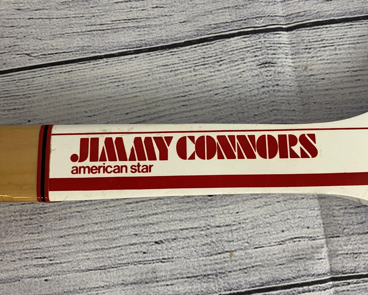 RAQUETTE DE TENNIS en bois vintage Wilson Jimmy Connors American Star