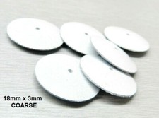 Silicone Knife Edge Wheels White Coarse Jewelry Polishing EVE Germany Pack 10