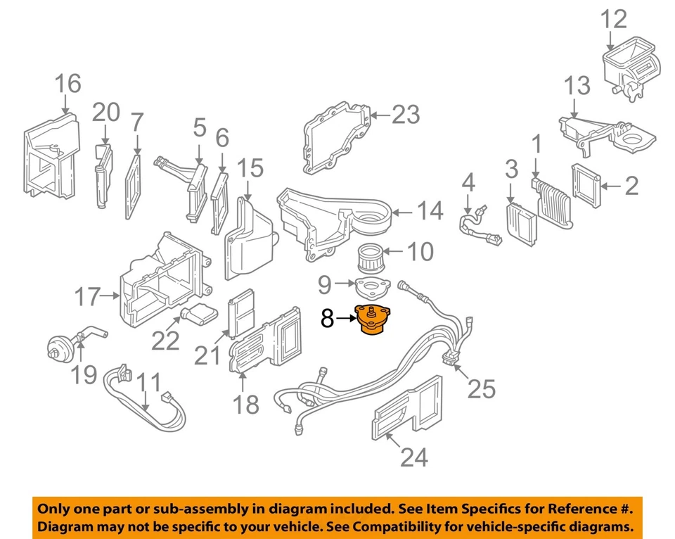 Motor soplador HVAC usado se adapta a: Chevrolet Camaro 1997 grado A Foto 3 de 4