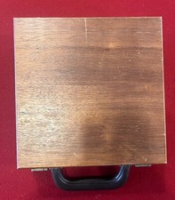 Poker Chip Holder - Suitcase - real wood - couple scratches - removable holders