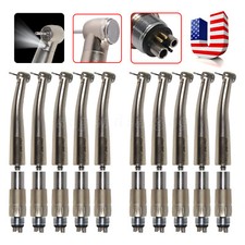 1-10pcs Dental Fiber Optic LED Turbine Handpiece /6 Hole Coupler fit NSK SANDENT