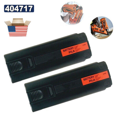 2-PACK 6V For Paslode Impulse 4800mAh 404717 Ni-MH Battery Nailer 900400 900420