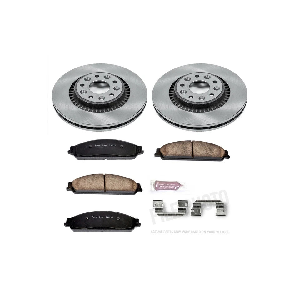 Powerstop KOE4599 Front Brake Disc and Pad Kit for 2005-2007 Ford Freestyle - Image 2 of 3