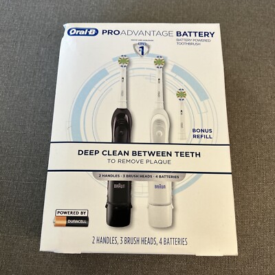 New Oral-B Pro Advantage Battery Powered Toothbrush (2 pk.)