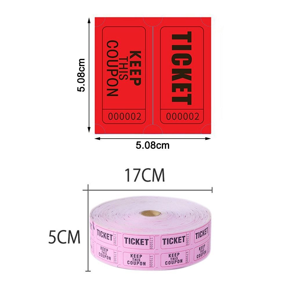 Solid Color Raffle Tickets Playground Ticket Labels Roll Events Tickets ...