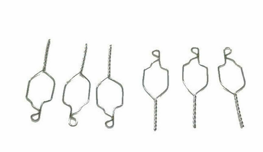100pcs/pack Dental Orthodontic Kobayashi Wire 0.008-0.014 Metal Preformed Ligature Tie Stainless Steel Short/Long Bracket Wires - 66