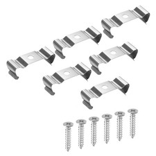 10 Pack T8 Clips Bracket Hanger Fluorescent Tube Light Fixture Clamps w Screws