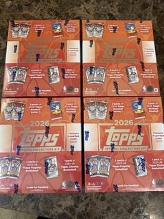 (4) LOT 2026 Topps Official Collectors Kit NEW Sealed Box Wave 1 FREE SHIPPING