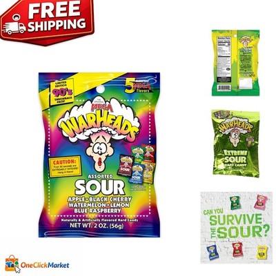 2 oz. Extreme Sour Hard Candy - Indulge in Sour Apple, Cherry, and More