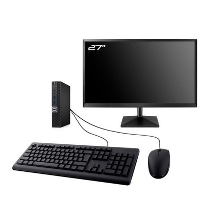 PC Dell 7040 Micro Bildschirm 27'' Intel I3-6100T RAM 32GB SSD 2TB Wifi W11