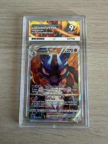 Pokemon Lucario VSTAR SWSH291 Ace Grading Mint 9