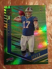  2018 Panini Elite ( Doruss ) Josh Allen  Green Holo Football Card.