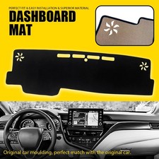Dashboard Cover Pad Non-slip Sunshield Dash Mat Black For 2018-24 Toyota Camry H