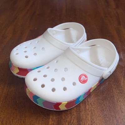 Toddler Crocband Arrow Band Clog / White / Size C12