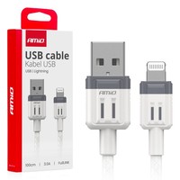 USB-A - Lightning Iphone 3A Ladekabel 100Cm Fulllink AMIO-03907