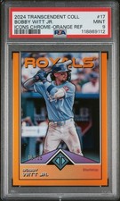 2024 TRANSCENDENT COLL TRANSCENDENT ICONS CHROME #17 BOBBY WITT JR. 15/25 PSA 9