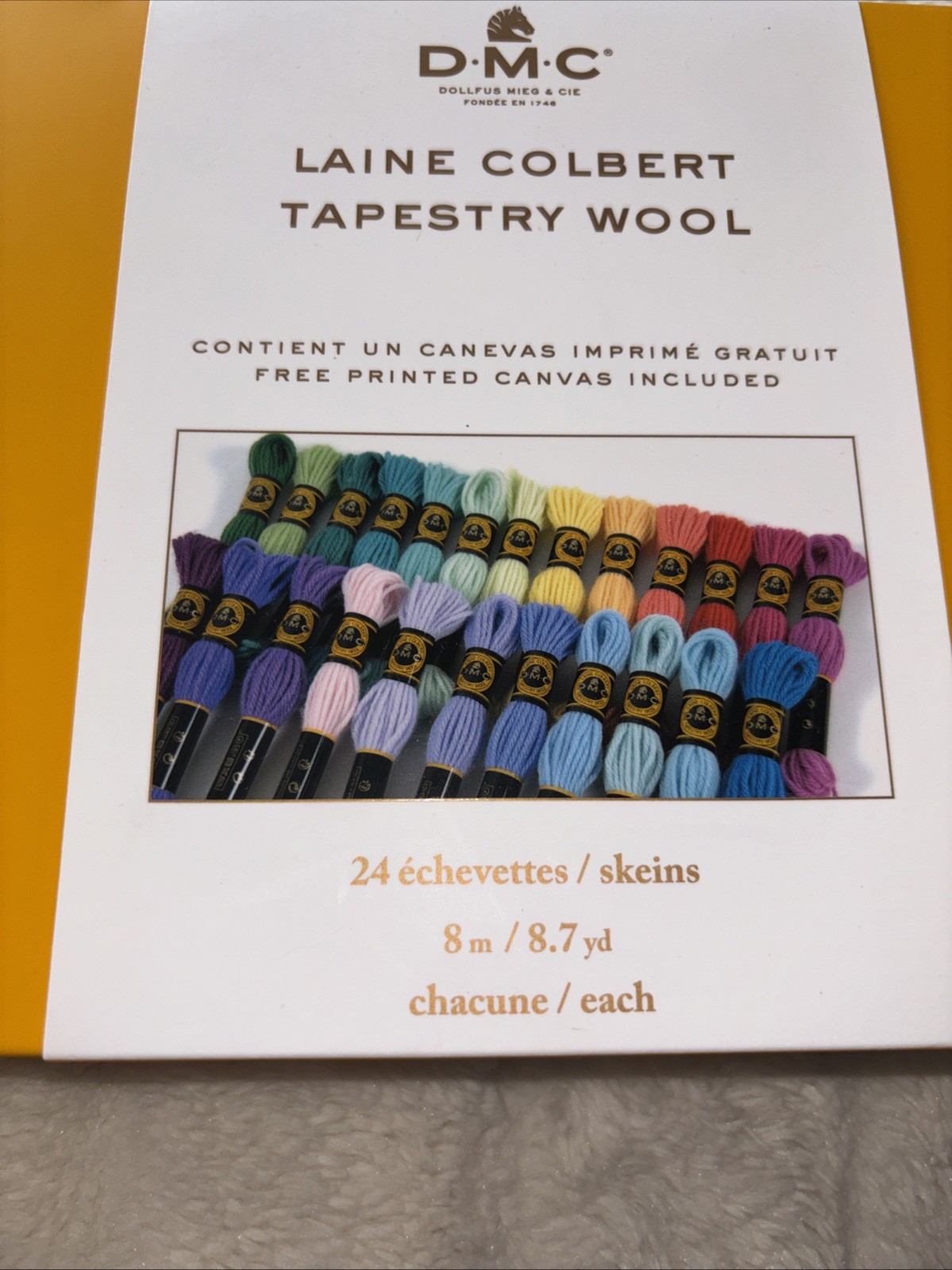 DMC  Collectible Tin Of tapestry Wool