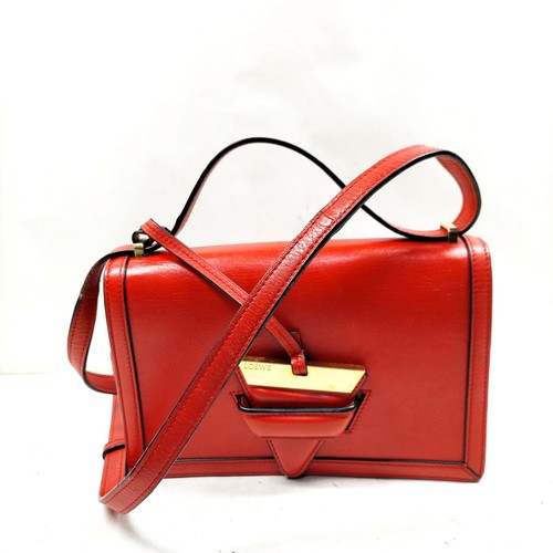 LOEWE Shoulder Bag Red Leather 3972996