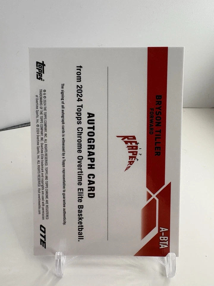 2023-24 Topps Chrome OTE Overtime Elite - Autographs Jalen Lewis #A-JL (AU, RC) - Image 2 of 2