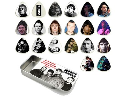 Oasis Gitarren-Plektrum Qualität Geschenk Dose - 20er Set
