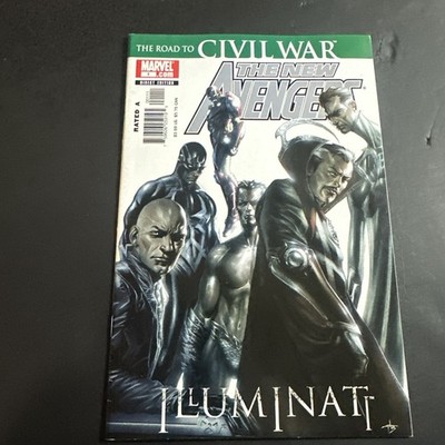 New Avengers #1 Illuminati The Road to Civil War Marvel Comic 2006 Vf AA3