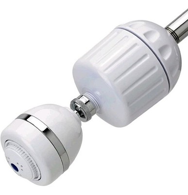 Sprite Showers W/ Filter. Output with 3-Setting Shower Head, White(HO2-WH-M)