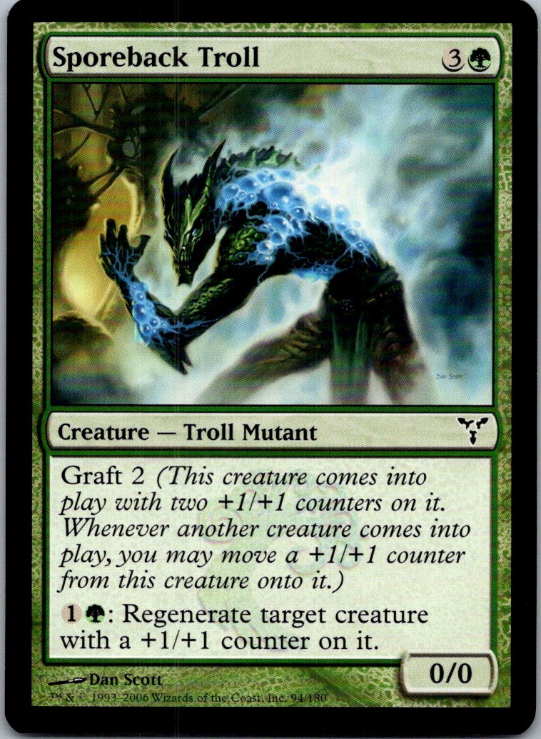 Sporeback Troll C DIS #94 LP MTG Magic
