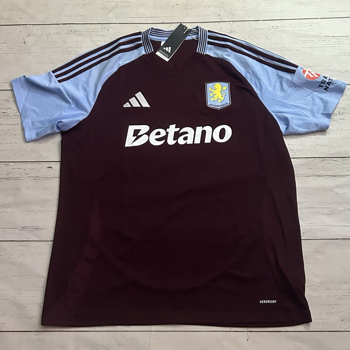 Adidas Aston Villa FC 24/25 Home Kit Red Size Small Soccer