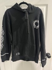 Chrome Hearts Men s XL Black Pullover Hoodie ...