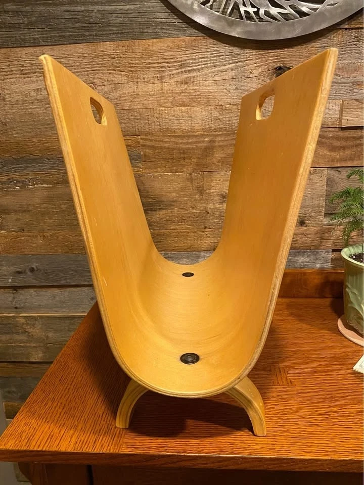 Porta discos Alvar Aalto estilo abedul madera contrachapada madera contrachapada Foto 2 de 3