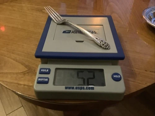 INTERNATIONAL QUEENS LACE STERLING SILVER 1  DINNER FORK HAND POLISHED