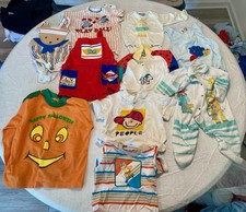 10 Pairs Vintage Baby Toddler Clothes 90s Sports Halloween Animals Bear