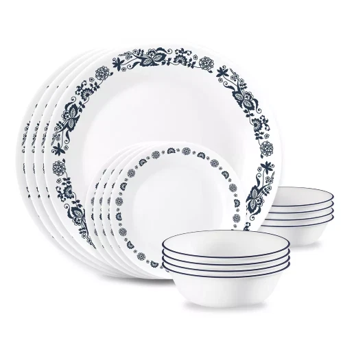 New Corelle Old Town Blue II 16-Piece Dinnerware Set 1152771 - Image 2 of 4