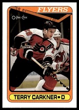 1990-91 O-Pee-Chee !!! Terry Carkner Philadelphia Flyers #381